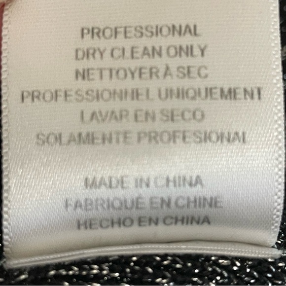 Sachin & Babi | Black Silver Metallic V Back Sweater - Picture 9 of 9